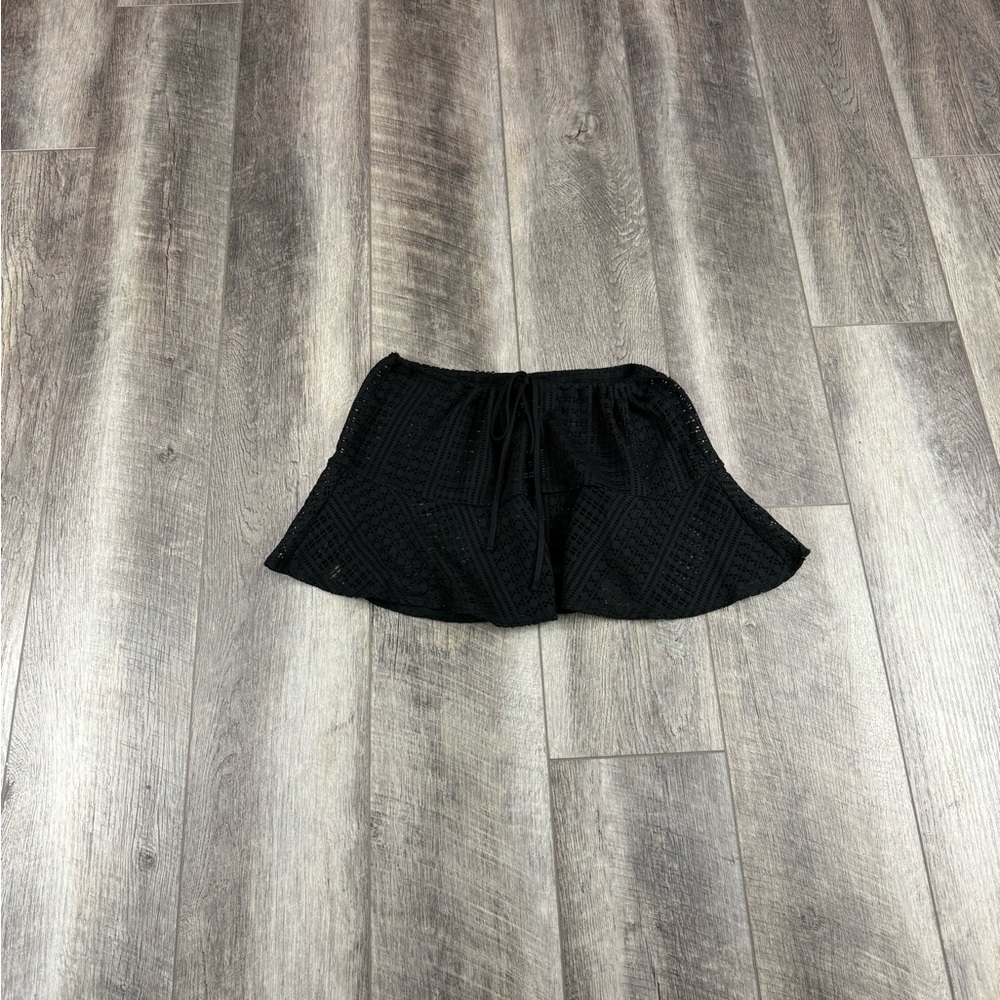 Wild‎ Fable Black Crochet Skirt